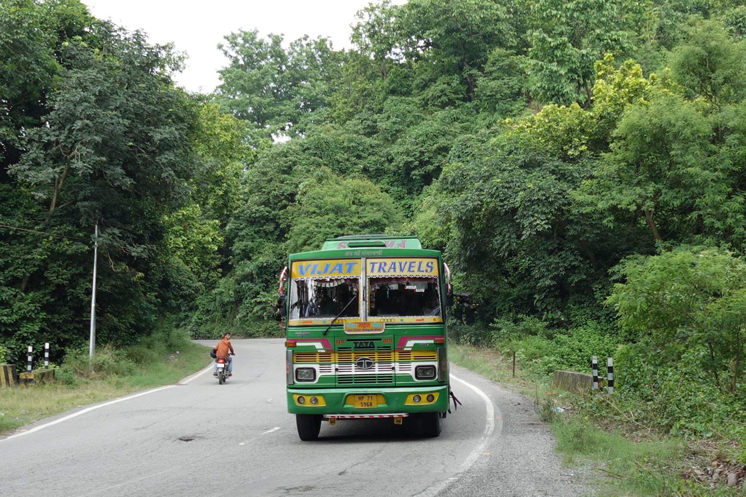 On the way to Paonta Sahib from Nanan in Himachal Pradesh, India.